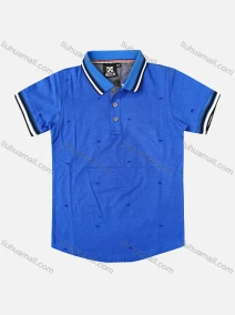 Wholesale Men's Causal Short Sleeve Button Front Allover Print Polo Shirts, LIUHUA CLOTHING WHOLESALE