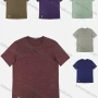 Wholesale Men's 100%Cotton Sporty Crew Neck Short Sleeve Space Dye Sports T-shirt MS007# preview