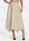 Wholesale Women's Casual Plain Collared Leather Jacket & Midi Skirt 2-Piece Set 9172-1# - Liuhuamall