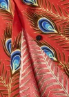Wholesale Women's Plus Size Fashion Long Sleeve Button Down Peacock Feather Shirt - Liuhuamall