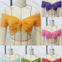 Wholesale Women's Causal Short Sleeve Tie Front Plain Crop Top preview