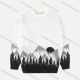Wholesale Men's Landscape Pattern Round Neck Long Sleeve Thermal Sweater White Clothing Wholesale Market Liuhua