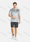 Wholesale Men's Athletic Plain Splicing Running Shorts With Zipper Pockets - Liuhuamall