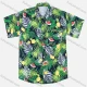 Wholesale Men's Vacation Tropical Print Short Sleeve Button Down Hawaii Shirt MS004# 32# Clothing Wholesale Market Liuhua