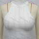 Wholesale Women's Causal Mock Neck Sleeveless Plain Knit Top White Clothing Wholesale Market Liuhua
