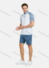 Wholesale Men's Athletic Stand Collar Short Sleeve Quarter Zipper Running Tops - Liuhuamall