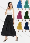 Wholesale Women's Casual Pleated Plain Wide Leg Trouser 2225# - Liuhuamall