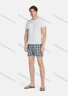 Wholesale Men's Casual Vacation Cotton Plaid Print Elastic Waist Underwear Boxer Briefs Shorts - Liuhuamall