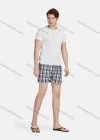 Wholesale Men's Casual Vacation Cotton Plaid Print Elastic Waist Underwear Boxer Briefs Shorts - Liuhuamall