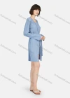 Wholesale Women's Lounge Plain Spaghetti Strap Cami Top & Shorts & Cardigan With Belt 3 Piece Pajamas Set A27# - Liuhuamall