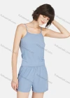 Wholesale Women's Lounge Plain Spaghetti Strap Cami Top & Shorts & Cardigan With Belt 3 Piece Pajamas Set A27# - Liuhuamall