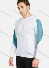 Wholesale Men's Athletic Long Sleeve Colorblock Running T-shirts - Liuhuamall