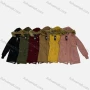 Wholesale Women's Casual Faux Fur Hood Long Sleeve Fleece Lined Zipper Plain Winter Coat preview