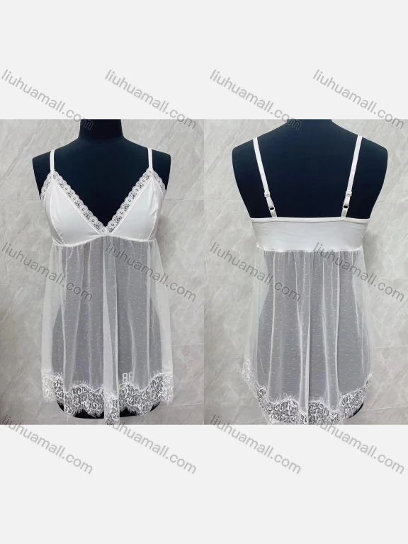 Wholesale Women's Sexy See Through Lace Cami Lingerie Chemise