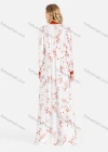 Wholesale Women's Open Front Star Print Maxi Cardigan - Liuhuamall