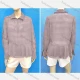 Wholesale Women's Casual Chiffon Lapel Collar Long Sleeve Ruffle Hem Shirt 3# Clothing Wholesale Market Liuhua