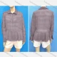 Wholesale Women's Casual Chiffon Lapel Collar Long Sleeve Ruffle Hem Shirt 4# Clothing Wholesale Market Liuhua