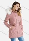 Wholesale Women's Faux Fur Hood Zipper Fuzzy Trim Hooded Parka Winter Coat - Liuhuamall