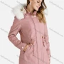 Wholesale Women's Faux Fur Hood Zipper Fuzzy Trim Hooded Parka Winter Coat preview