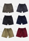Wholesale Men's Casual Washed Plain Drawstring Side Pockets Shorts 17708# - Liuhuamall