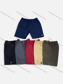 Wholesale Men's Casual Washed Plain Drawstring Side Pockets Shorts 8866#, LIUHUA CLOTHING WHOLESALE