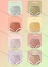 Wholesale Women's Plain Elastic Breathable HIgh Waist Brief - Liuhuamall