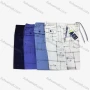 Wholesale Men's Striped Letter Drawstring Zipper Flap Pockets Casual Shorts 575# preview