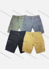 Wholesale Men's Casual Plain Zipper Multiple Pockets Shorts 1871# - Liuhuamall