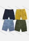 Wholesale Men's Casual Plain Zip Multiple Pockets Shorts 8996# - Liuhuamall