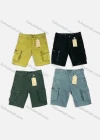 Wholesale Men's Casual Plain Zip Decor Multiple Pockets Shorts 9302# - Liuhuamall