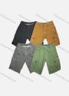 Wholesale Men's Casual Plain Zip Decor Multiple Pockets Shorts D-756# - Liuhuamall