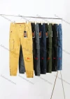 Wholesale Men's Casual Plain Multiple Pockets Zip Decor Cargo Pants 8915# - Liuhuamall
