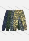 Wholesale Men's Casual Camouflage Multiple Pockets Button Decor Cargo Pants AK7350# - Liuhuamall
