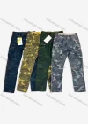 Wholesale Men's Casual Camouflage Multiple Pockets Zip Decor Cargo Pants B7365# - Liuhuamall