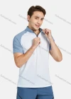 Wholesale Men's Athletic Stand Collar Short Sleeve Quarter Zipper Running Tops - Liuhuamall