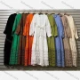 Wholesale Women's Casual Ruffle Hem Hollow Out Tie Front Button Down Maxi Dress preview