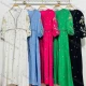 Wholesale Women's African Vintage V Neck Robe Star Print Embroidery Lace Up Kaftan Dress White Clothing Wholesale Market Liuhua