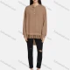 Wholesale Women's Crew Neck Long Sleeve Button Solid Eyelet Embroidered Lace Hem Tunic 5# Clothing Wholesale Market Liuhua