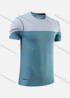 Wholesale Men's Quick Dry Comfy Workout Round Neck Short Sleeve Colorblock Athletic T-Shirt 6710# - Liuhuamall