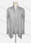 Wholesale Women's Casual Embroidered Long Sleeve High Neck Plain Cardigan - Liuhuamall