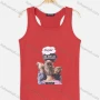 Wholesale Women's Casual Racerback Cartoon Print Tank Top preview