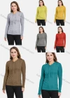 Wholesale Women's Casual Argyle Rhinestone Drawstring Knit Pullover Hoodie - Liuhuamall