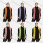 Wholesale Women's Casual Hooded Sleeveless Pockets Drawstring Plain Cardigan preview