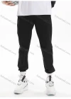 Wholesale Men's Sporty Plain Drawstring 100%Cotton Patch Pocket Elastic Waist Sweatpants K001# - Liuhuamall