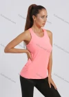 Wholesale Women's Sporty Scoop Neck Plain Quick-dry Breathable Athletic Racerback Tank Top - Liuhuamall