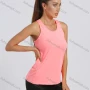 Wholesale Women's Sporty Scoop Neck Plain Quick-dry Breathable Athletic Racerback Tank Top preview