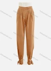 Wholesale Women's Casual Plain Tie Leg High Waist Pants - Liuhuamall