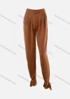 Wholesale Women's Casual Plain Tie Leg High Waist Pants - Liuhuamall