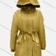 Wholesale Women's Casual Long Sleeve Double Flap Pockets Drawstring Waist Hooded Trench Coat 19# Clothing Wholesale Market Liuhua