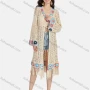 Wholesale Women's Casual V Neck Long Sleeve Hollow Out Cover Up Mid Length Cardigan L03# preview